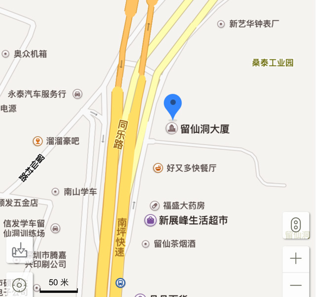 深圳络普光电地图